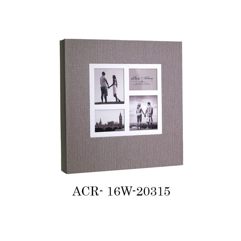 20 Yaprak (40 Sayfa) Kutulu Koton Desenli Yapıştırmalı Albüm / ACR-16W-20315