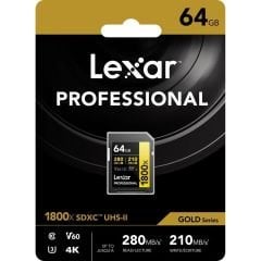 Lexar Professional 64GB 280mb/s SDXC Hafıza Kartı