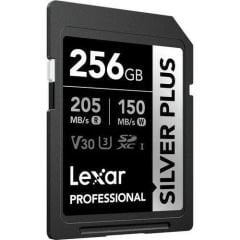 Lexar Professional 256GB 205 MB/s Silver Plus SD Hafıza Kartı