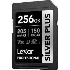 Lexar Professional 256GB 205 MB/s Silver Plus SD Hafıza Kartı
