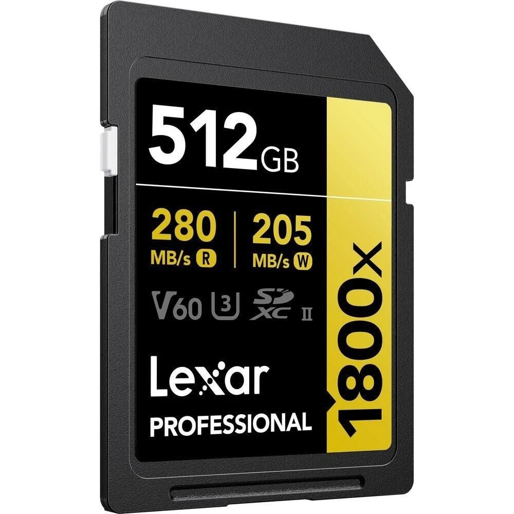 Lexar Professional 512GB 280 MB/s Gold SD Hafıza Kartı