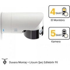 Kodak Cherish C525P - Akıllı Video Bebek Monitörü 5.0 Inç LCD Ekran Ebeveyn Ünitesi