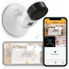 Kodak Cherish C120 Akıllı Bebek Kamerası + C220, C225, C520 ve C525 Modelleri Için Ek Kamera