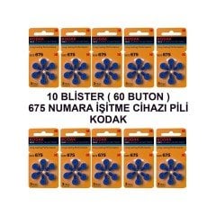 Kodak 675 Numara 10 Paket Kodak Işitme Cihazı Pili