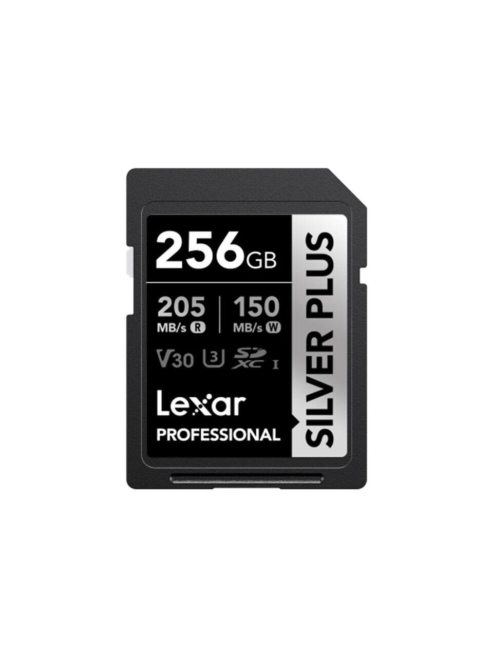 Lexar 256GB Lexar LSDSIPL256G-BNNNG Professıonal Sılver Plus Sdxc Uhs-I Cards Up To 205MB/S Read 150MB/S Wrıte C10 V30 U3