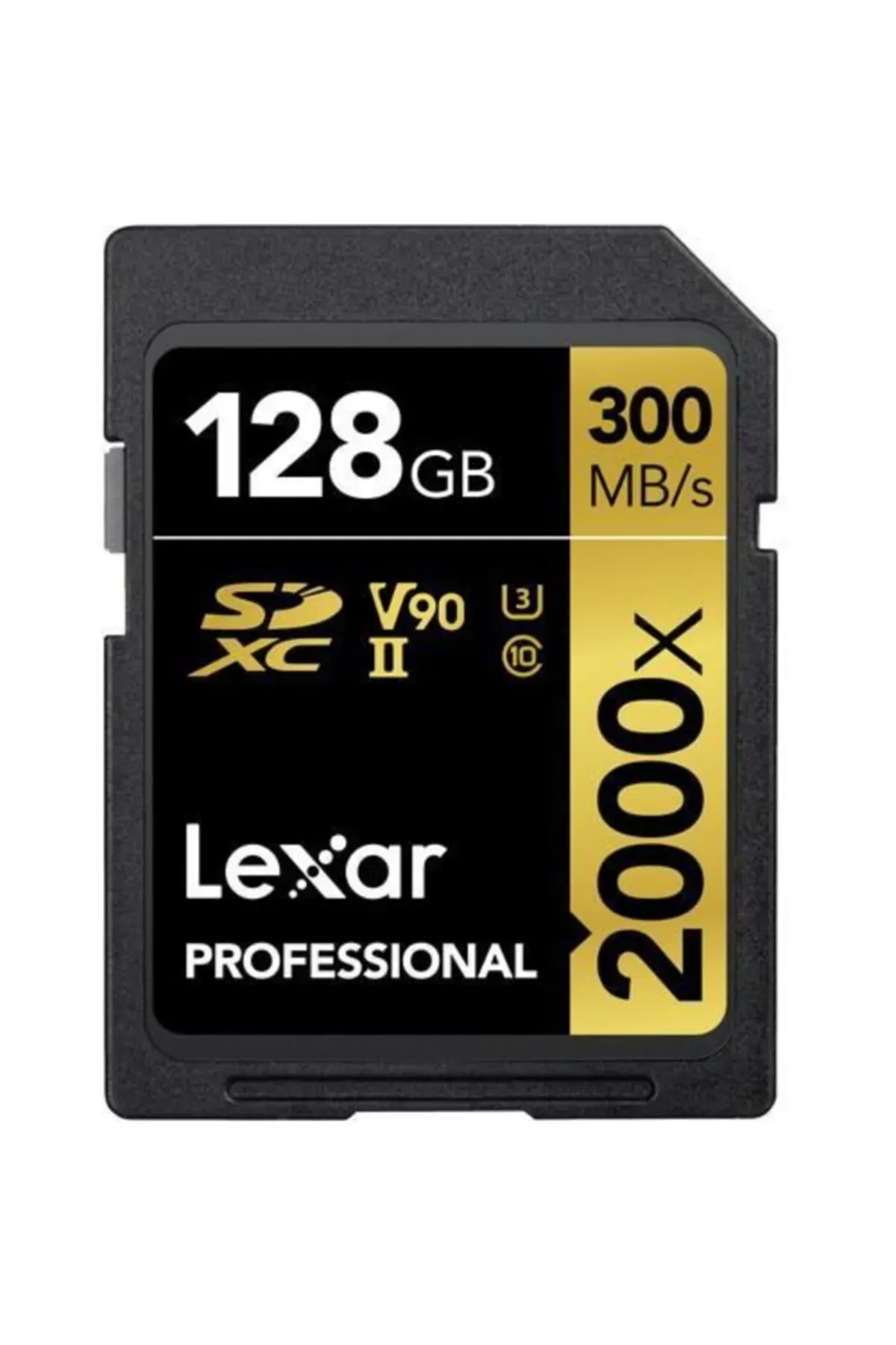 Lexar 128GB SDXC UHS-II 2000X 300MB/s V90 U3 C10 4K Hafıza Kartı LSD2000128G-BNNNG