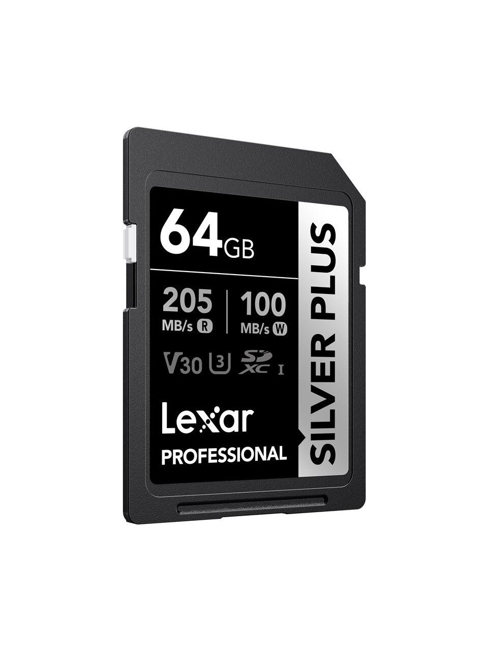 Lexar 64GB Lexar LSDSIPL064G-BNNNG Professıonal Sılver Plus Sdxc Uhs-I Cards Up To 205MB/S Read 100MB/S Wr