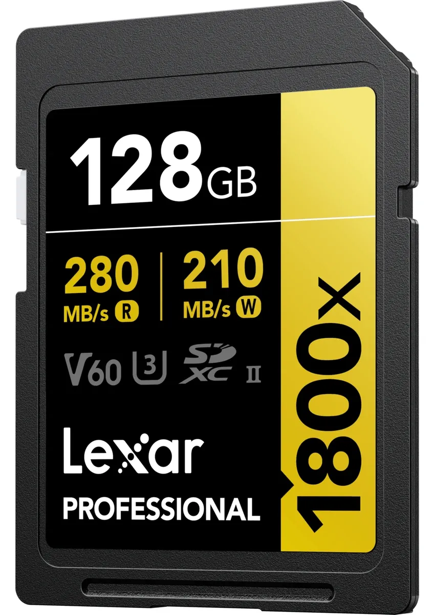 Lexar 128GB Professional 1800x SDXC UHS-II 4K UHD 270MB/sn U3 C10 V60 Hafiza Karti (Gold Series )