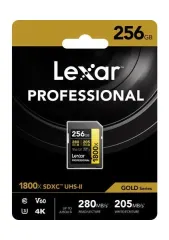 Lexar 256GB Professional 1800X Uhs-Iı V60 Sdxc Hafıza Kartı