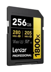Lexar 256GB Professional 1800X Uhs-Iı V60 Sdxc Hafıza Kartı