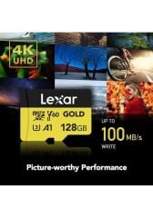 Lexar Professional Gold V60 280 MB 128 GB UHS-II Micro SD Hafıza Kartı
