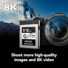 Lexar 512GB Professional SILVER Serisi CFexpress Type B Hafıza Kartı