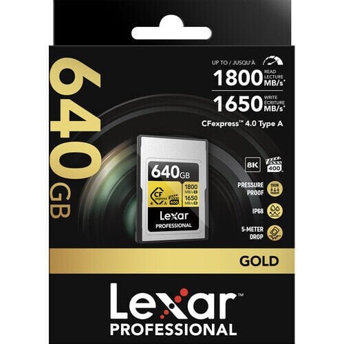 Lexar 640B Professional GOLD CFexpress 4.0 Type A Hafıza Kartı