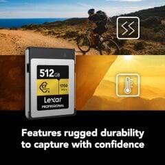 Lexar Pro CFexpress 512GB Type B Gold Hafıza Kartı