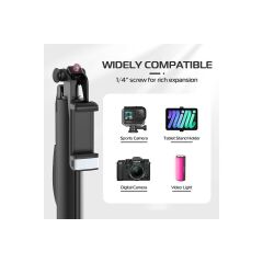 Ulanzi Mt-53 El Sarsıntı Önleyici Bluetooth Tripod Selfie Çubuğu