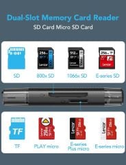 Lexar-Lexar RW310 kart okuyucu, 2'si 1 arada USB C USB 3.1 OTG hafıza kartı okuyucu SD/Micro SD/SDHC/SDXC kart okuyucu adaptörü, 170 MB/s'ye kadar hız