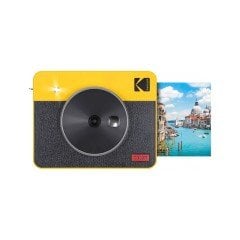 Kodak Mini Shot Combo 3 RETRO/C300R - Anında Baskı Dijital Fotoğraf Makinesi - Sarı