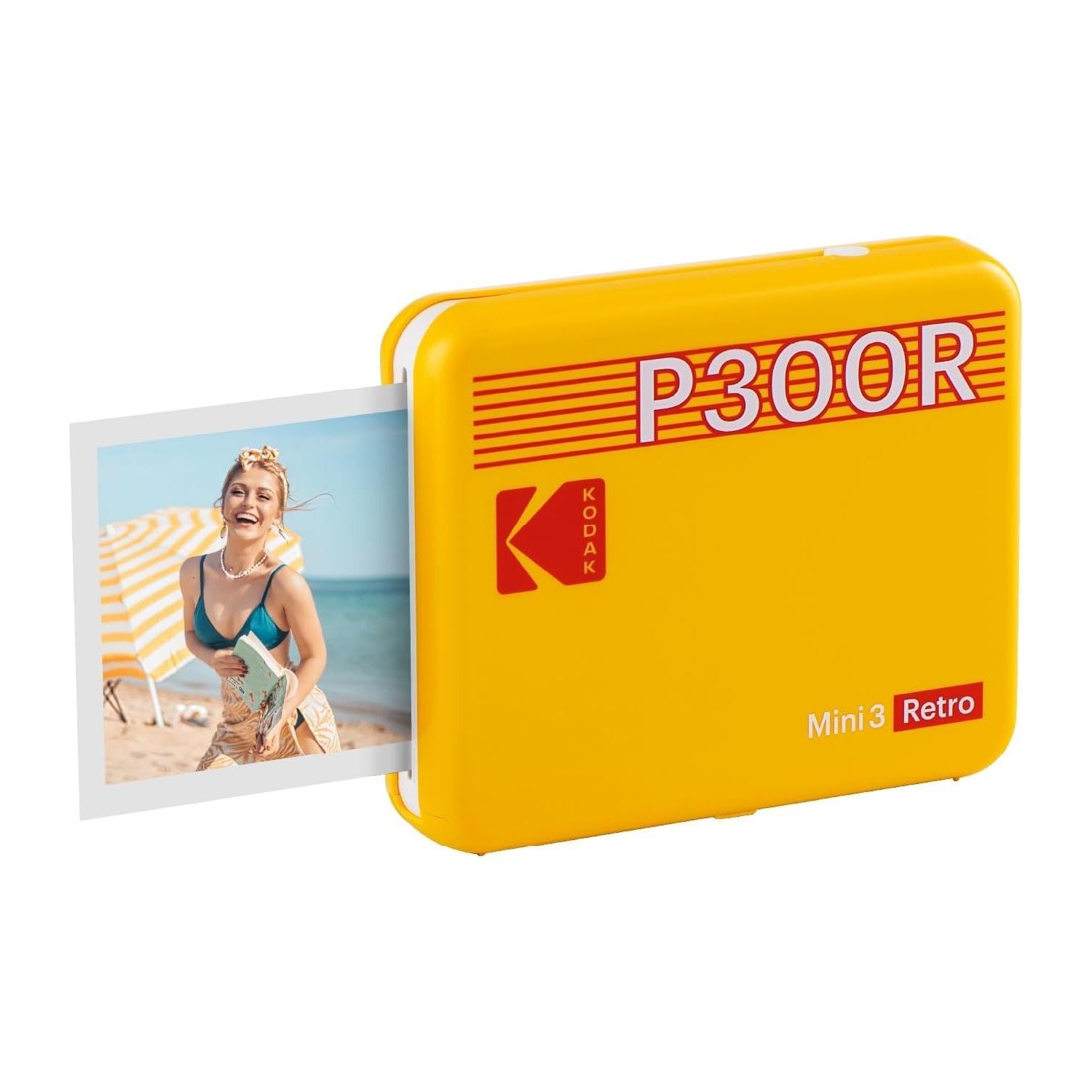 Kodak Mini 3/P300 Retro Akıllı Telefon Fotoğraf Yazıcısı -Sarı