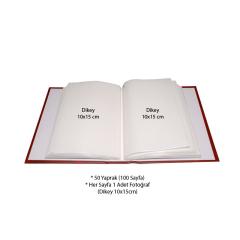 10x15cm 100’Lük Ciltbezli Fotoğraf Albümü / ACR-9106
