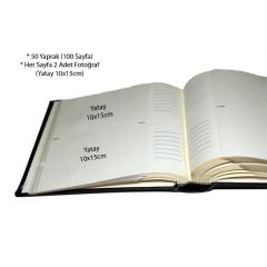 10x15cm 200’Lük Deri Fotoğraf Albümü / ACR-35200