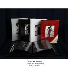 13x18cm 100’Lük Deri Fotoğraf Albümü / ACR-14LPP57100