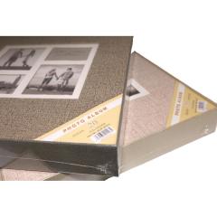 20 Yaprak (40 Sayfa) Kutulu Koton Desenli Yapıştırmalı Albüm / ACR-16W-20315