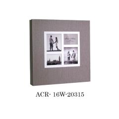 20 Yaprak (40 Sayfa) Kutulu Koton Desenli Yapıştırmalı Albüm / ACR-16W-20315