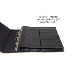 10x15cm 600’Lük Koton Desenli Fotoğraf Albümü / ACR-16WPP46600
