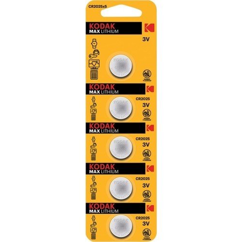 Kodak Lityum Para Pil CR2025 5'li
