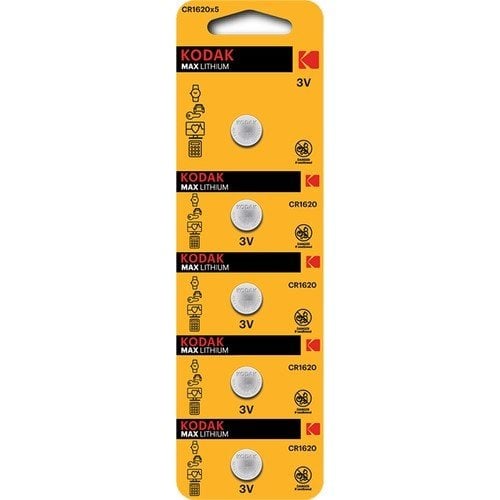 Kodak CR1620 Lityum Para Pil - 5'li Paket