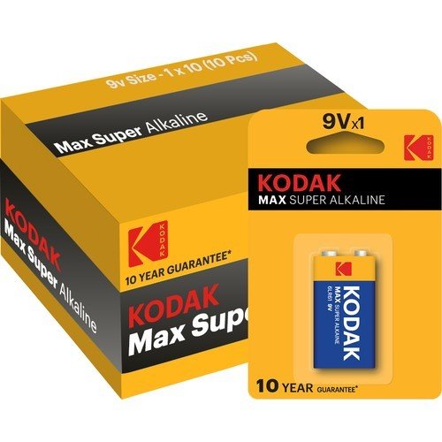 Kodak Max 10 Adet Alkalin 9 Volt Pil