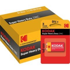 Kodak 10 Adet Çinko Karbon Blister 9 Volt Pil