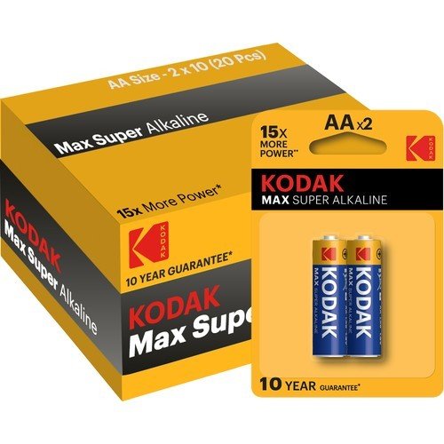 Kodak Max 20 Adet Alkalin Kalem Pil