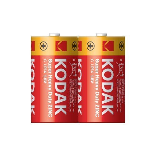 Kodak 2 Adet Çinko Karbon Shrink Orta Pil