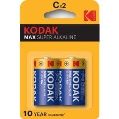 Kodak Max 2 Adet Alkalin Orta Pil