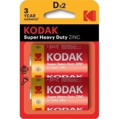 Kodak Blisterli Çinko Karbon Büyük Pil - 2'li Paket