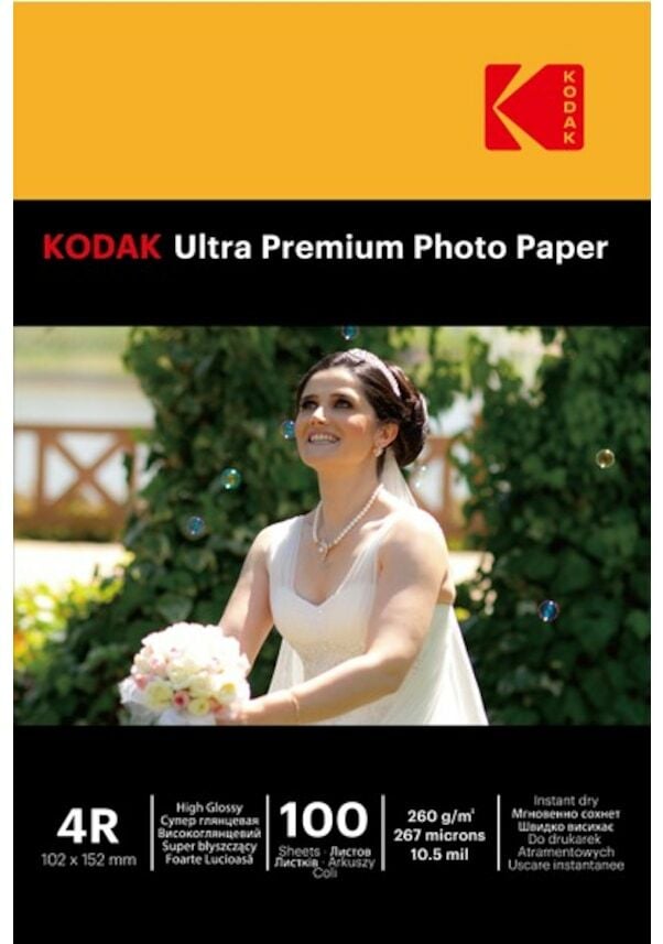 Kodak 10X15Cm 260 G Ultra Premium Parlak Inkjet Fotoğraf Kağıdı
