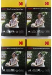 Kodak 10X15 CM-260 G Gram 4  lü Parlak Inkjet Fotoğraf Kağıdı