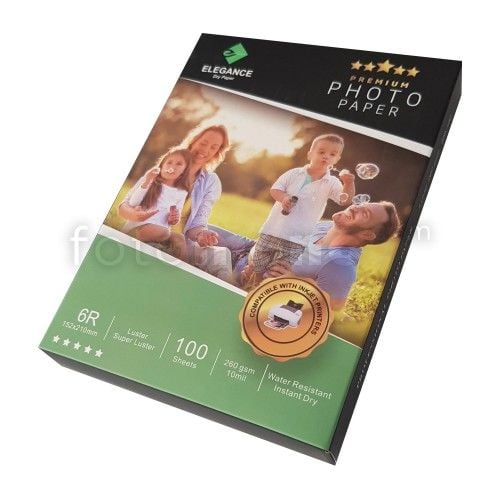 Elegance 6R 15x21 cm Luster / Mat 260gsm 100Adet Fotoğraf Kağıdı