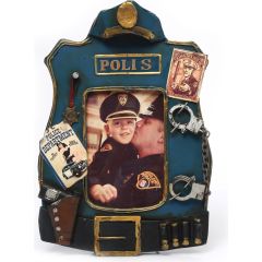 Dekoratif Masaüstü Çerçeve Polis (Dikey)