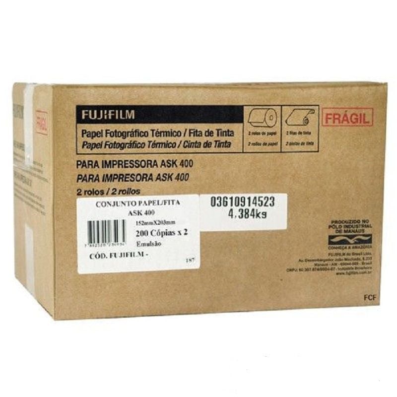 FUJİFİLM ASK 400 Kağıt Bant Seti 13x18 800 400 Fotoğraf Kağıdı