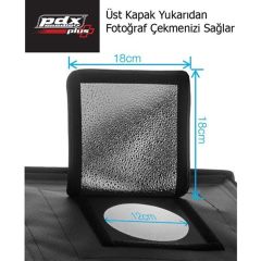 Pdx 40x40 cm Taşınablir Led Çekim Çadırı