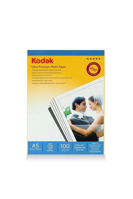 Kodak Photo Paper A5 Satin-mat (15x21-100'lük) 270g