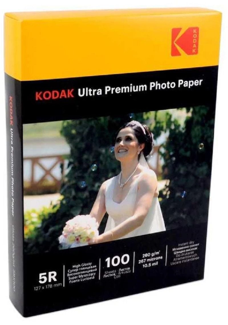 Kodak Fotoğraf Kağıdı Ultra Premium Glossy,parlak 10x15 260gr/m² Baskı Kağıdı