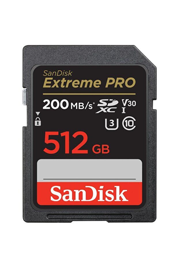 Sandisk Extreme Pro 512gb 200/140mb/s Sdxc V30 Uhs-ı U3 Hafıza Kartı Sdsdxxd-512g-gn4ın