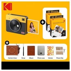 Kodak Mini Shot Combo 3 Retro Anında Baskı Dijital Fotoğraf Makinesi + Bundle ( Sarı )