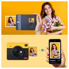 Kodak Mini Shot Combo 3 Retro Anında Baskı Dijital Fotoğraf Makinesi + Bundle ( Beyaz )